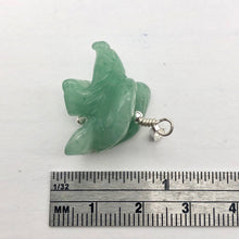 Load image into Gallery viewer, Semi Precious Stone Jewelry Soaring Eagle Pendant Necklace of Aventurine/Silver - PremiumBead Alternate Image 7