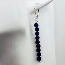Load image into Gallery viewer, Natural Lapis Lazuli Sterling Silver Semi Precious Stone Earrings | 2 1/4" long| - PremiumBead Alternate Image 4
