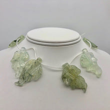 Load image into Gallery viewer, Carved Green Prehnite Leaf Briolette Bead Strand 109886E - PremiumBead Alternate Image 2