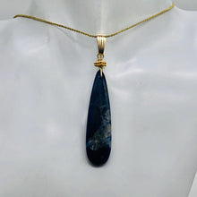 Load image into Gallery viewer, Sodalite 14K Gold Filled Teardrop | 3" Long | Blue/White | 1 Pendant |