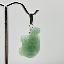 Load image into Gallery viewer, Aventurine Turtle Pendant Necklace | Semi Precious Stone Jewelry|Silver Pendant