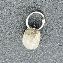 Load image into Gallery viewer, Diamond w/Loop .22 cts Teardrop | 3x2 mm | Green | 1 Pendant|