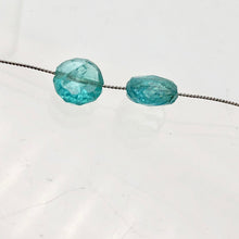 Load image into Gallery viewer, Glistening 2 Aqua Green Apatite Faceted 5 to 6mm Coin Beads 3930A - PremiumBead Alternate Image 5