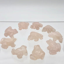 Load image into Gallery viewer, Rose Quartz 2 Hand Carved Frog Beads | 20.5x19x9.5mm | Pink - PremiumBead Alternate Image 10