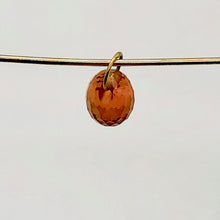 Load image into Gallery viewer, Natural .56cts Padparadcha Sapphire 18K Briolette Bead Pendant | 4x3mm | 1 |