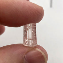 Load image into Gallery viewer, 9.9cts Morganite Pink Beryl Hexagon Cylinder Bead | 14x8.5mm | 1 Bead | 3863M - PremiumBead Alternate Image 4