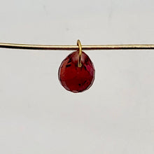 Load image into Gallery viewer, .75cts Orange Sapphire 18K Briolette Bead Pendant | 5.25x4mm |