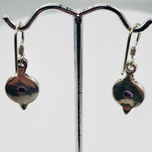 Load image into Gallery viewer, Amethyst Sterling Silver Drop/Dangle Earrings | 1" Long | Purple | 1 Pair |
