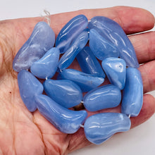 Load image into Gallery viewer, Chalcedony Designer Cut 550ct Pendant Bead Strand| 42x16x11 - 25x11x9mm|Blue|14|