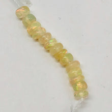 Load image into Gallery viewer, Opal Graduated Faceted Fiery Roundel Bead Parcel | 3.5-3 mm | Golden | 8 Beads |