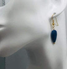Load image into Gallery viewer, Lapis Lazuli and14K Gold Filled Earrings | 1 5/8" (Long) | Blue | 1 Pair |