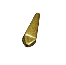 Load image into Gallery viewer, 1 Designer (5+Grams) Brushed 22K Vermeil Faceted 29x9mm Teardrop 9816