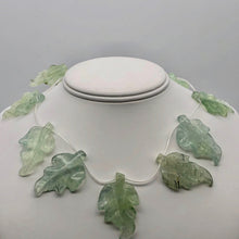 Load image into Gallery viewer, Carved Green Prehnite Leaf Briolette Bead Strand 109886A - PremiumBead Primary Image 1