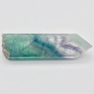 Fluorite Rainbow Crystal with Natural End |3.0x.94x.5"|Green,Blue, Purple| 1444R - PremiumBead Alternate Image 4