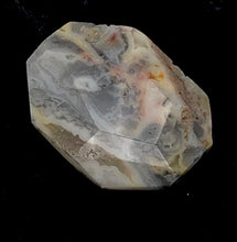 Load image into Gallery viewer, Crazy Lace Agate Carved Pendant Bead | 36x28x9mm | Gray White Orange |