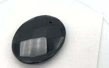 Load and play video in Gallery viewer, Stunning Faceted Onyx Centerpiece Pendant Beads| 40x30mm| Black| Oval | 2 Beads|