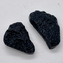Load image into Gallery viewer, 2 Unique Pendant size Black Meteor Fragments 13 grams
