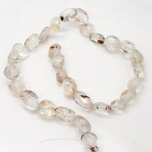 Load image into Gallery viewer, Lodalite Nugget Bead Strand | 15x12x10 to 15x11x9mm | Clear/Gold | 26 Bead(s) |