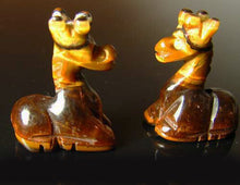 Load image into Gallery viewer, Graceful 2 Carved Tiger'S Eye Giraffe Beads | 21x16x10mm | Golden Brown - PremiumBead Alternate Image 2
