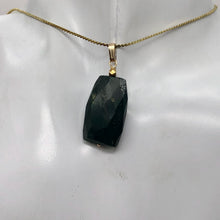 Load image into Gallery viewer, Bloodstone 14K Gold Filled Drop Pendant | 1 1/2" Long | Green/Gold | 1 Pendant |