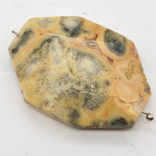 Load image into Gallery viewer, Crazy Lace Agate Carved Pendant Bead | 40x29x8mm | Red Gray |