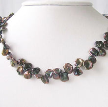 Load image into Gallery viewer, Design Green Dragonskin Keishi FW Pearl Strand 109946M - PremiumBead Primary Image 1