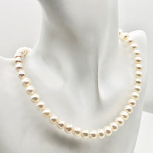 Load image into Gallery viewer, Premium Natural Perfect Skin White 8mm Cultured Pearl Strand
