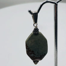 Load image into Gallery viewer, Owyhee Jasper Sterling Silver Drop Pendant | 1 3/4" Long| Gray/Brown| 1 Pendant|