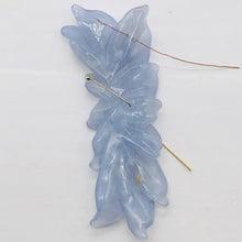 Load image into Gallery viewer, 106cts Exquistely Hand Carved Blue Chalcedony Flower Bead 009850H