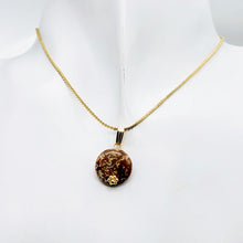 Load image into Gallery viewer, Rainbow Flower Jasper 14K Gold Filled Pendant | 12x6mm | 3/4" Long |