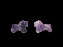 Load image into Gallery viewer, Roar 2 Carved Natural Amethyst Lion Beads | 18x18x7mm | Purple