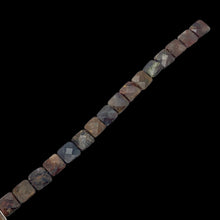 Load image into Gallery viewer, Faceted Pietersite Bead 8" Strand! |12x12x5mm | red-brown | Square | 16 beads |