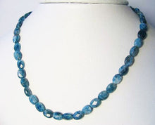 Load image into Gallery viewer, Blue Apatite 8x6mm Faceted Oval Bead Strand 110498B - PremiumBead Primary Image 1