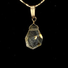 Load image into Gallery viewer, Citrine Crystal 14K Gold Filled Pendant | 3/4" Long | Pale Yellow | 1 Pendant |