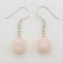 Load image into Gallery viewer, Peruvian Opal Sterling Silver Dangle Earrings | 1 1/4" Long | Pink | 1 Earrings|