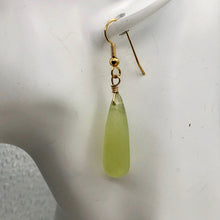 Load image into Gallery viewer, Serpentine, Smooth Briolette Mint Green 14K Gold Filled pendant! | 28x9mm |