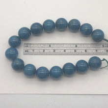 Load image into Gallery viewer, Rare Vivid Blue Cat's Eye Apatite Round Gemstone Half Strand | 12mm | 16 Beads |