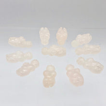 Load image into Gallery viewer, 2 Carved Rose Quartz Goddess of Willendorf Beads | 20x9x7mm | Pink - PremiumBead Alternate Image 9