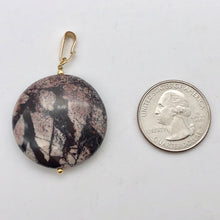 Load image into Gallery viewer, Porcelain Jasper 30mm Disc and 14K Gold Filled Pendant 510602H - PremiumBead Alternate Image 8