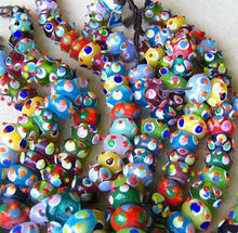 Load image into Gallery viewer, 5 Hand Made Glass Lampwork Pokey Roundel Beads 7591 - PremiumBead Alternate Image 2