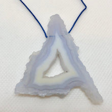 Load image into Gallery viewer, 75cts Druzy Blue Chalcedony Designer Pendant Bead 9852K - PremiumBead Primary Image 1