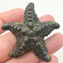 Load image into Gallery viewer, Peridot Jasper Hand Carved Starfish Pendant Bead | 58x57x12mm | Green/Grey - PremiumBead Alternate Image 8