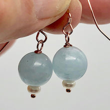Load image into Gallery viewer, Aquamarine 14K Gold Filled Drop | 1 pair | Blue | 1 Earrings |