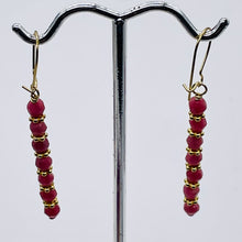 Load image into Gallery viewer, Rhodonite with 14K Gold Filled Beads Drop/Dangle Earrings | 1 1/2" Long | Pink |