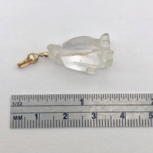 Load image into Gallery viewer, Darling! Clear Quartz Penguin with 14k Gold Filled Pendant 509273QZG - PremiumBead Alternate Image 6