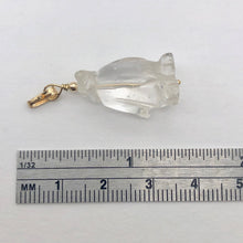 Load image into Gallery viewer, Quartz Penguin Pendant Necklace | Semi Precious Stone Jewelry | 14k Pendant