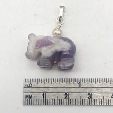 Load image into Gallery viewer, Amethyst Carved Elephant Sterling Silver Pendant |20x16x9mm (Elephant)| - PremiumBead Alternate Image 5