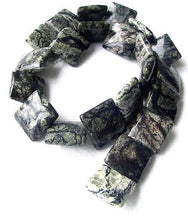 Load image into Gallery viewer, Hot 4 Zebra Jasper Square Pendant Beads 008826 - PremiumBead Alternate Image 2