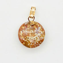 Load image into Gallery viewer, Rainbow Flower Jasper 14K Gold Filled Pendant | 12x6mm | 3/4" Long |