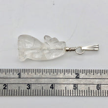 Load image into Gallery viewer, New Moon! Clear Quartz Wolf 925 Sterling Silver Pendant - PremiumBead Alternate Image 12